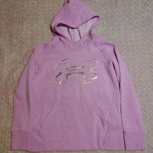Youth Under Armor Sweatshirt, light purple, youth large